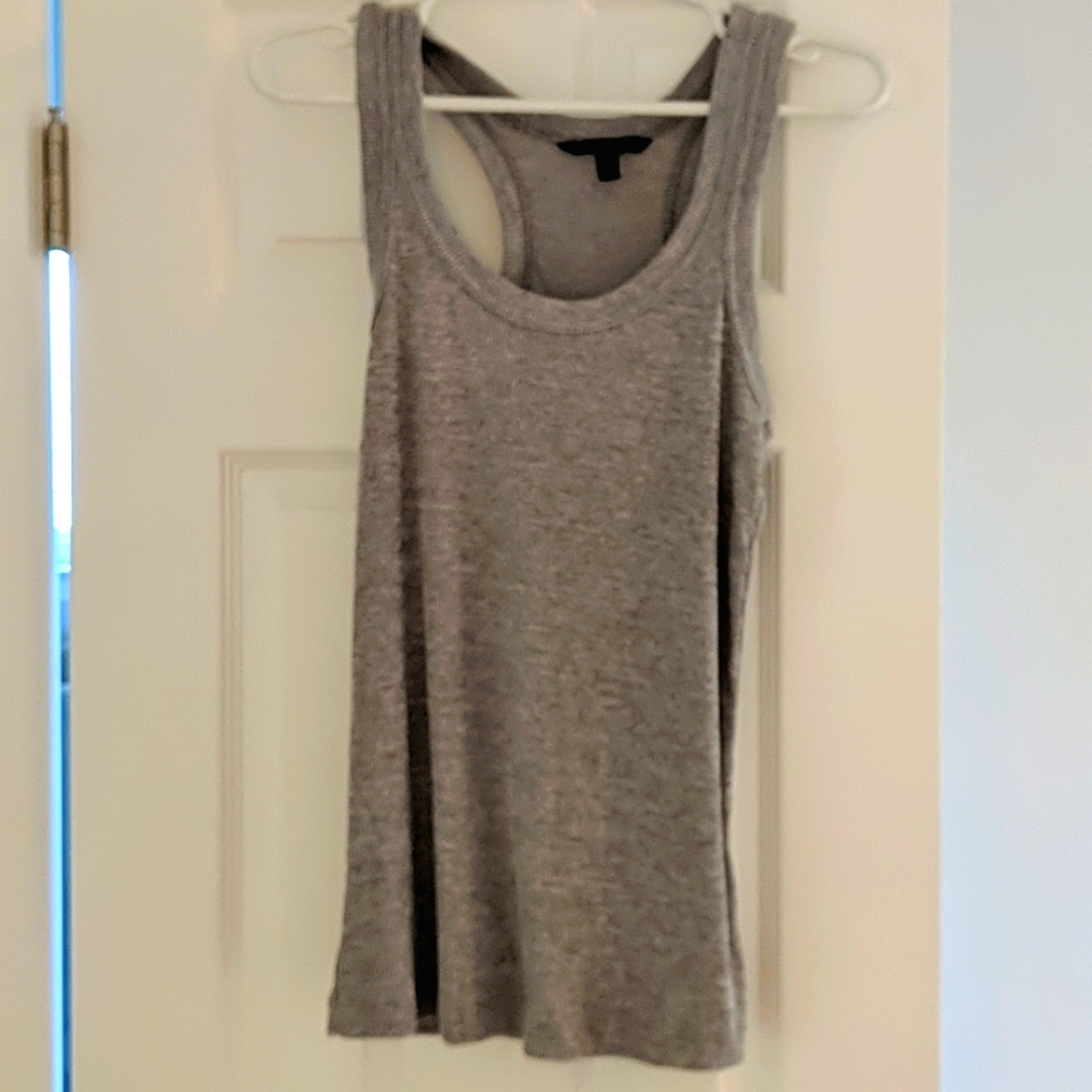 Banana republic grey space dye-ish tank top-size S